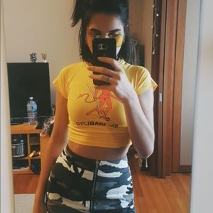 el diablito crop top
